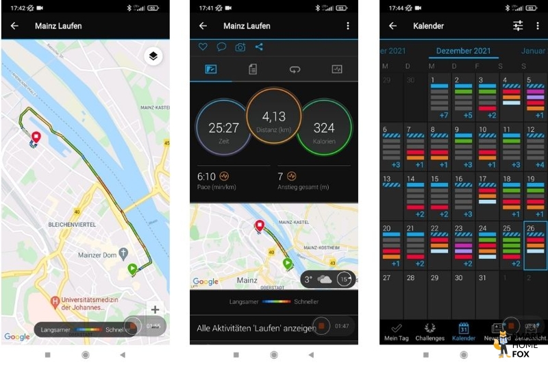 План тренировок можно посмотреть в приложении Garmin.
